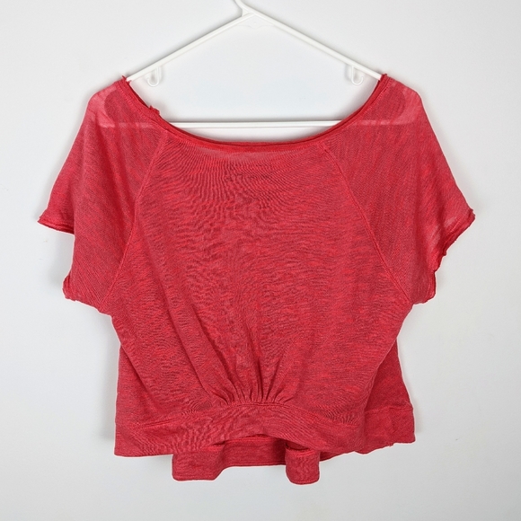 Free People Burnout Short Sleeve T-Shirt crewneck - Picture 3 of 5